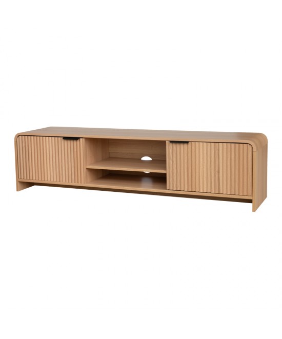 Έπιπλο τηλεόρασης Anfen pakoworld mdf σε φυσική απόχρωση 160x39x40,5εκ Έπιπλο τηλεόρασης Anfen pakoworld mdf σε φυσική απόχρωση 160x39x40,5εκ