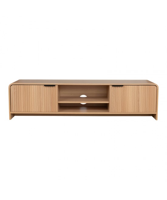 Έπιπλο τηλεόρασης Anfen pakoworld mdf σε φυσική απόχρωση 160x39x40,5εκ Έπιπλο τηλεόρασης Anfen pakoworld mdf σε φυσική απόχρωση 160x39x40,5εκ