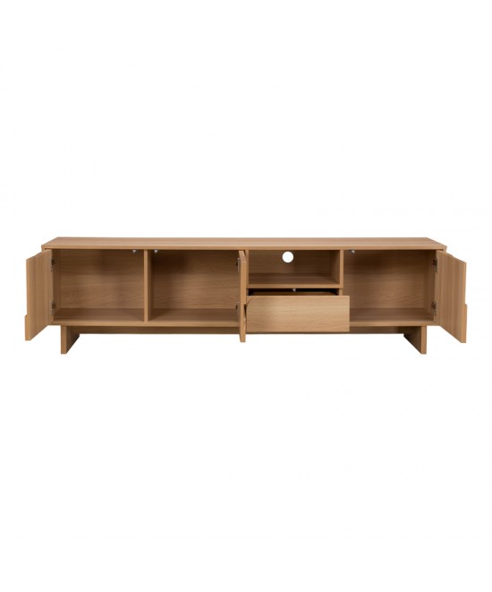 Έπιπλο τηλεόρασης Jenfia pakoworld mdf σε φυσική απόχρωση 180x39x45,5εκ Έπιπλο τηλεόρασης Jenfia pakoworld mdf σε φυσική απόχρωση 180x39x45,5εκ