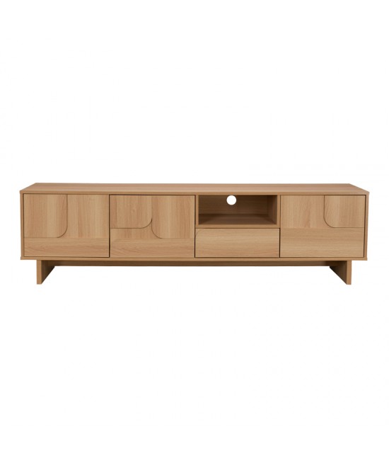 Έπιπλο τηλεόρασης Jenfia pakoworld mdf σε φυσική απόχρωση 180x39x45,5εκ Έπιπλο τηλεόρασης Jenfia pakoworld mdf σε φυσική απόχρωση 180x39x45,5εκ