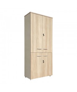 Ντουλάπα γραφείου Armadi pakoworld σε oak-μπεζ 80x40x200εκ