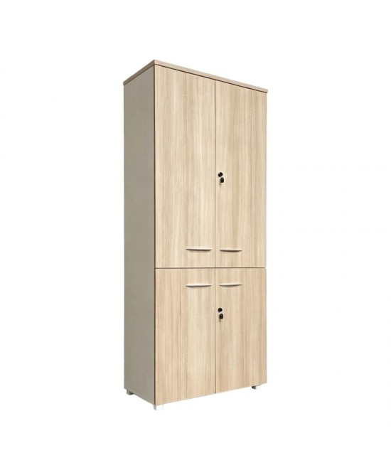 Ντουλάπα γραφείου Armadi pakoworld σε oak-μπεζ 80x40x200εκ