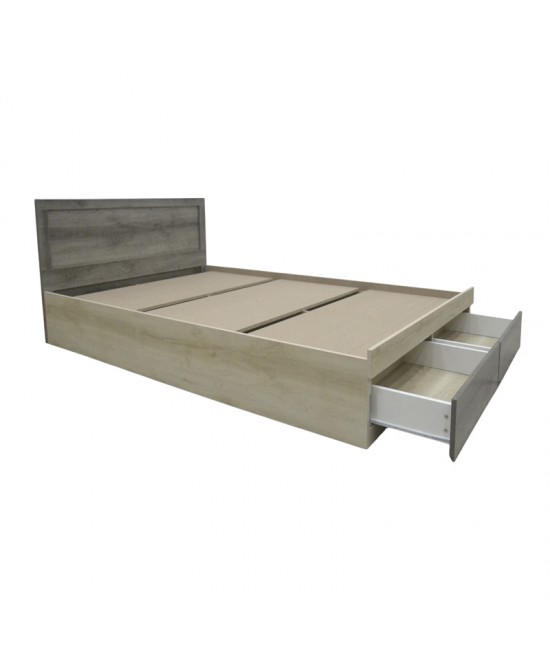 Κρεβάτι μονό Olympus pakoworld με συρτάρι castillo toro 100x200εκ