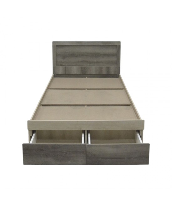 Κρεβάτι μονό Olympus pakoworld με συρτάρι castillo toro 100x200εκ