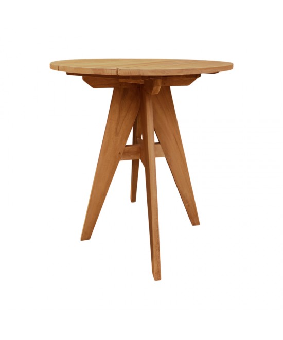 Τραπέζι Cadrada pakoworld teak ξύλο σε φυσική απόχρωση Φ70x76εκ Τραπέζι Cadrada pakoworld teak ξύλο σε φυσική απόχρωση Φ70x76εκ