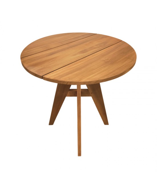 Τραπέζι Cadrada pakoworld teak ξύλο σε φυσική απόχρωση Φ70x76εκ Τραπέζι Cadrada pakoworld teak ξύλο σε φυσική απόχρωση Φ70x76εκ
