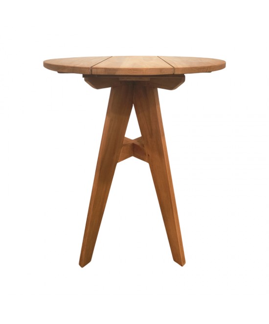 Τραπέζι Cadrada pakoworld teak ξύλο σε φυσική απόχρωση Φ70x76εκ Τραπέζι Cadrada pakoworld teak ξύλο σε φυσική απόχρωση Φ70x76εκ