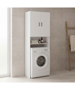 Έπιπλο πλυντηρίου Tzelio pakoworld λευκό 65x30x180εκ