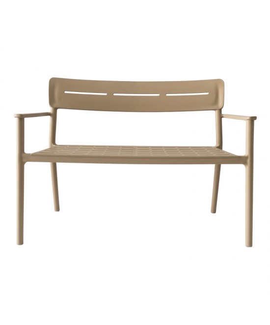 Παγκάκι διθέσιο Cadrin pakoworld cappuccino PP 117x60x83εκ