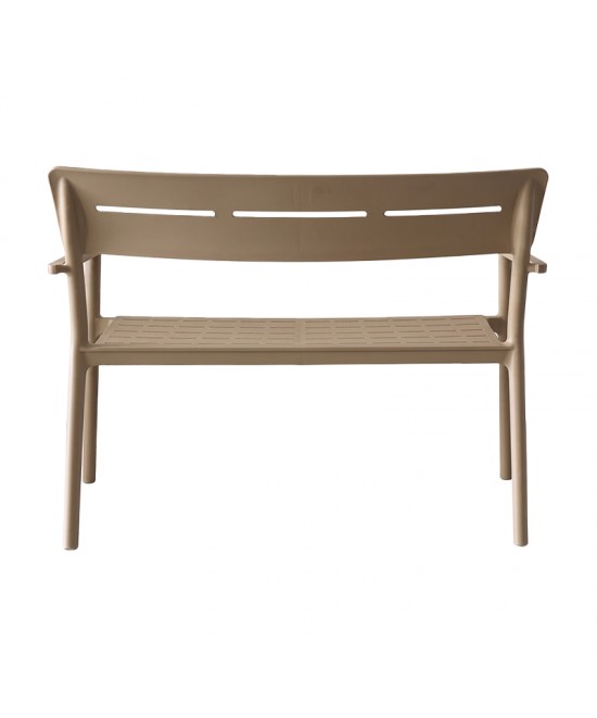 Παγκάκι διθέσιο Cadrin pakoworld cappuccino PP 117x60x83εκ