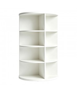 Γωνιακή ραφιέρα Benzal pakoworld λευκό MDF 80x30x120εκ