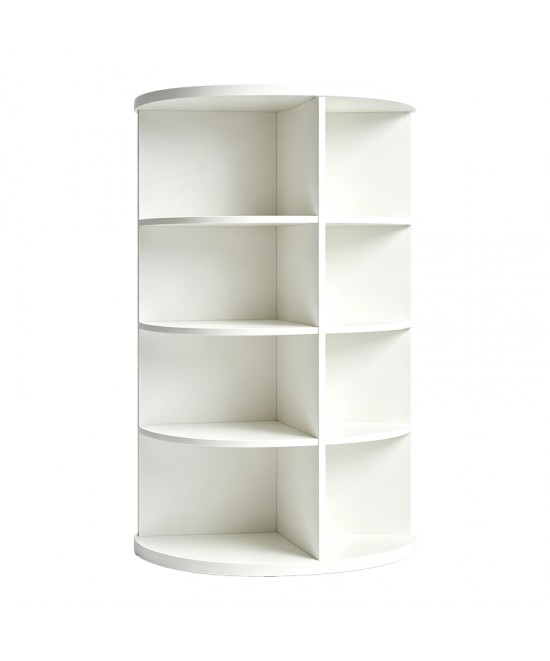 Γωνιακή ραφιέρα Benzal pakoworld λευκό MDF 80x30x120εκ