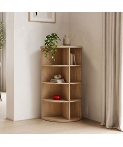 Γωνιακή ραφιέρα Benzal pakoworld sonoma MDF 80x30x120εκ