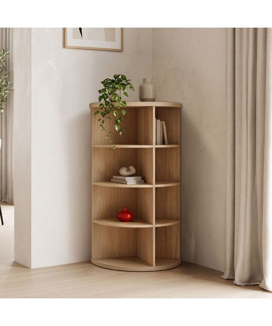 Γωνιακή ραφιέρα Benzal pakoworld sonoma MDF 80x30x120εκ