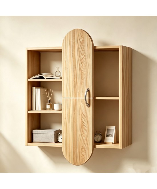Ραφιέρα τοίχου Jonna pakoworld sonoma MDF 60x10x80εκ