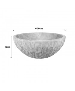 Διακοσμητικό μπωλ Feldo pakoworld teak ξύλο σε φυσική απόχρωση Φ30x10εκ
