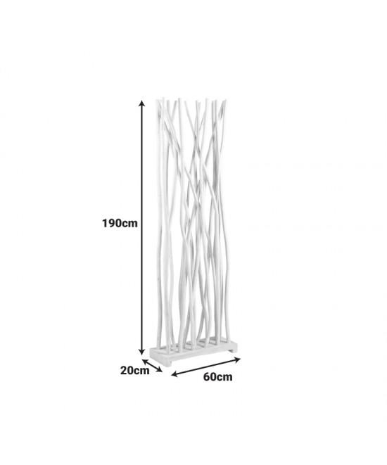 Διακοσμητικό δαπέδου Jati pakoworld μαύρο teak ξύλο 60x20x190εκ