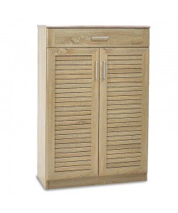 Παπουτσοθήκη-ντουλάπι SANTE pakoworld 20 ζεύγων χρώμα sonoma 80x37x123εκ