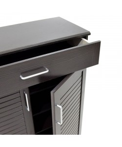 Παπουτσοθήκη-ντουλάπι SANTE pakoworld 20 ζεύγων χρώμα wenge 80x37x123εκ