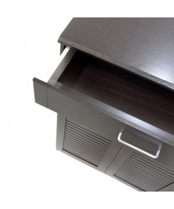 Παπουτσοθήκη-ντουλάπι SANTE pakoworld 30 ζεύγων χρώμα wenge 120x37x123εκ