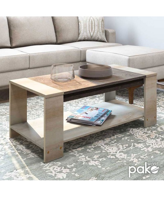 Τραπέζι σαλονιού OLYMPUS pakoworld χρώμα castillo-toro 110x51x42,5εκ Τραπέζι σαλονιού OLYMPUS pakoworld χρώμα castillo-toro 110x51x42,5εκ