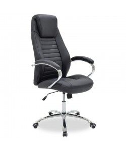Καρέκλα γραφείου διευθυντή Sonar pakoworld pu μαύρο
