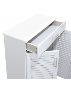 Παπουτσοθήκη-ντουλάπι SANTE pakoworld 20 ζεύγων χρώμα λευκό 80x37x123εκ