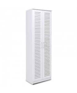 Παπουτσοθήκη-ντουλάπα SANTE pakoworld 21 ζευγών σε λευκό 60x37x183εκ