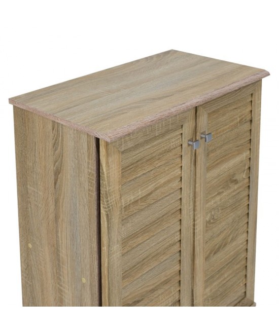 Παπουτσοθήκη-ντουλάπι SANTO pakoworld 10 ζεύγων χρώμα sonoma 60x34,5x91,5εκ