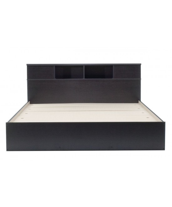 Κρεβάτι διπλό OLYMPUS pakoworld χρώμα wenge 160x200εκ