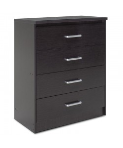 Συρταριέρα OLYMPUS pakoworld με 4 συρτάρια χρώμα wenge 80x40x95εκ