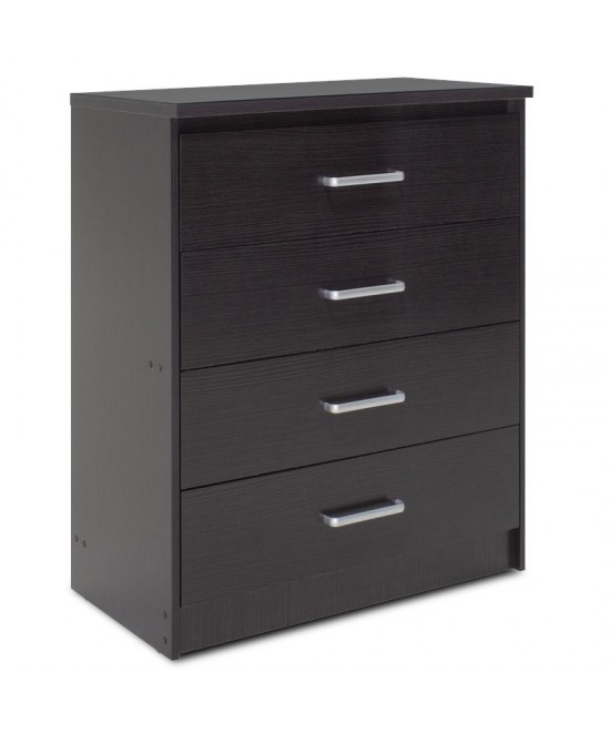 Συρταριέρα OLYMPUS pakoworld με 4 συρτάρια χρώμα wenge 80x40x95εκ