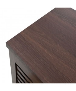 Παπουτσοθήκη-ντουλάπι MANTAM pakoworld 16 ζεύγων χρώμα καρυδί 115,5x40x92εκ