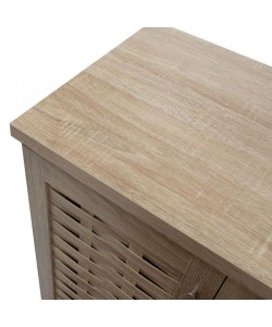 Παπουτσοθήκη-ντουλάπι MANTAM pakoworld 12 ζεύγων χρώμα sonoma 78x40x92εκ