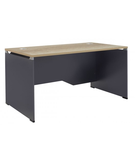 Γραφείο εργασίας επαγγελματικό Lotus pakoworld φυσικό-ανθρακί 150x80x75εκ