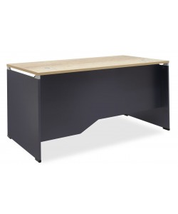 Γραφείο εργασίας επαγγελματικό Lotus pakoworld φυσικό-ανθρακί 150x80x75εκ