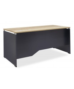 Γραφείο εργασίας επαγγελματικό Lotus pakoworld φυσικό-ανθρακί 180x80x75εκ