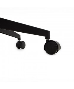 Καρέκλα γραφείου διευθυντή Ghost pakoworld με ύφασμα mesh χρώμα μαύρο - γκρι