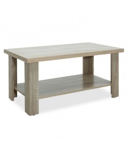 Τραπέζι σαλονιού RIANO pakoworld χρώμα sonoma 89,5x49,5x42,5εκ