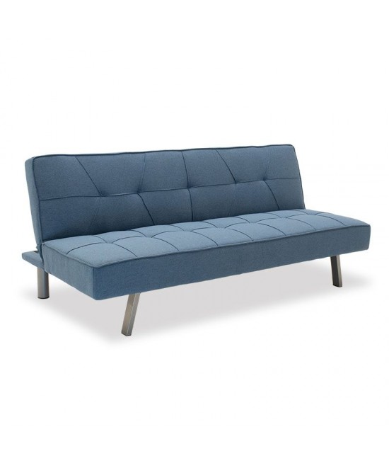 Καναπές-κρεβάτι Travis pakoworld 3θέσιος με ύφασμα ανοικτό μπλε 175x83x74εκ