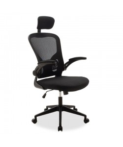 Καρέκλα γραφείου διευθυντή Ergoline pakoworld ύφασμα mesh μαύρο