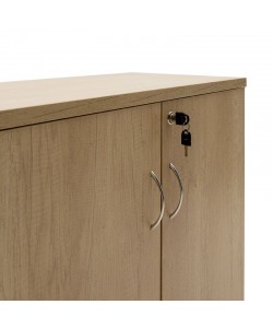 Ντουλάπι γραφείου χαμηλό επαγγελματικό Amazon pakoworld χρώμα sonoma 80x40x80εκ