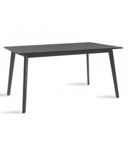 Τραπέζι Benson pakoworld MDF με καπλαμά χρώμα rustic grey 150x90x75εκ