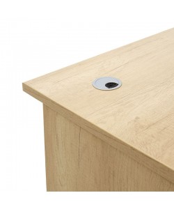 Γραφείο εργασίας επαγγελματικό Amazon pakoworld χρώμα sonoma 180x75x75εκ