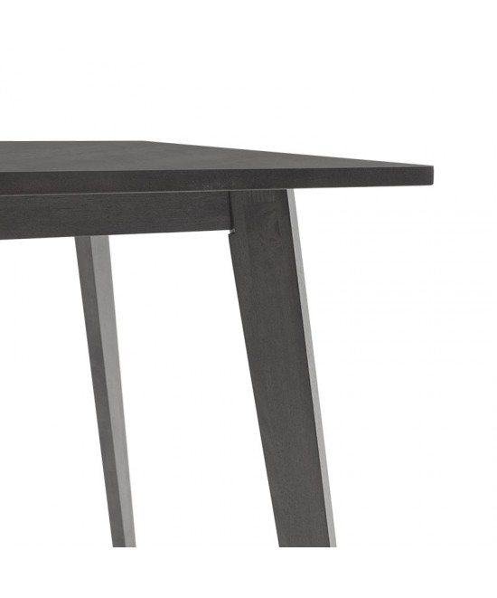 Τραπέζι Benson pakoworld MDF με καπλαμά  χρώμα rustic grey 120x75x75εκ