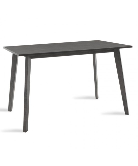 Τραπέζι Benson pakoworld MDF με καπλαμά χρώμα rustic grey 120x75x75εκ Τραπέζι Benson pakoworld MDF με καπλαμά χρώμα rustic grey 120x75x75εκ