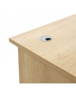 Γραφείο εργασίας επαγγελματικό Amazon pakoworld χρώμα sonoma 150x75x75εκ