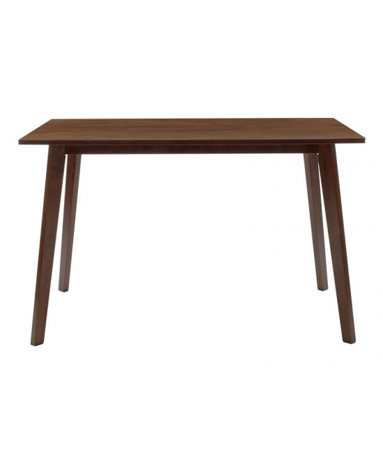 Τραπέζι Benson pakoworld MDF με καπλαμά χρώμα καρυδί 120x75x75εκ Τραπέζι Benson pakoworld MDF με καπλαμά χρώμα καρυδί 120x75x75εκ