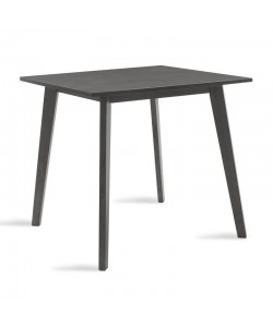 Τραπέζι Benson pakoworld MDF με καπλαμά  χρώμα rustic grey 80x80x75εκ