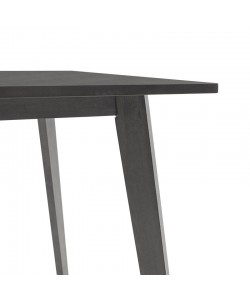 Τραπέζι Benson pakoworld MDF με καπλαμά  χρώμα rustic grey 80x80x75εκ